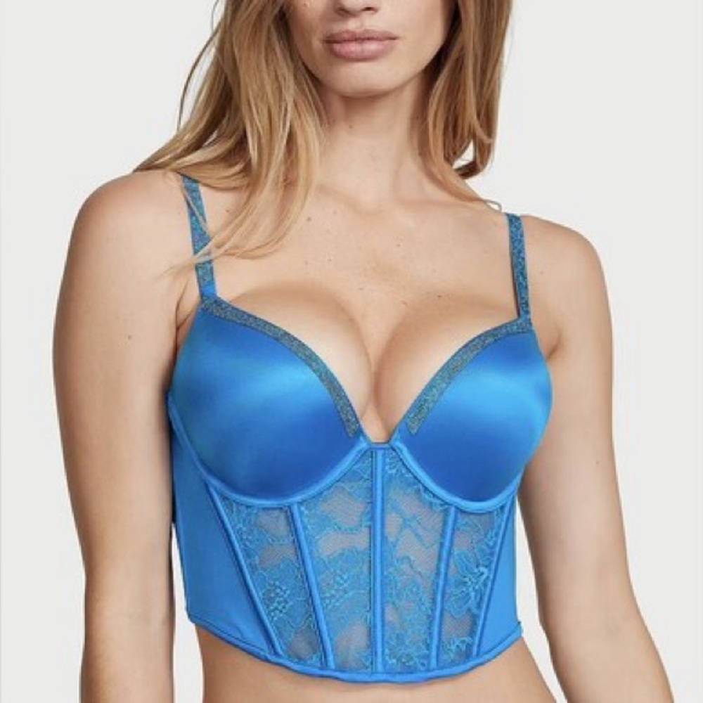 Victoria secret VERY SEXY Bombshell Add-2-Cups Shine Strap Push-Up Corset Top